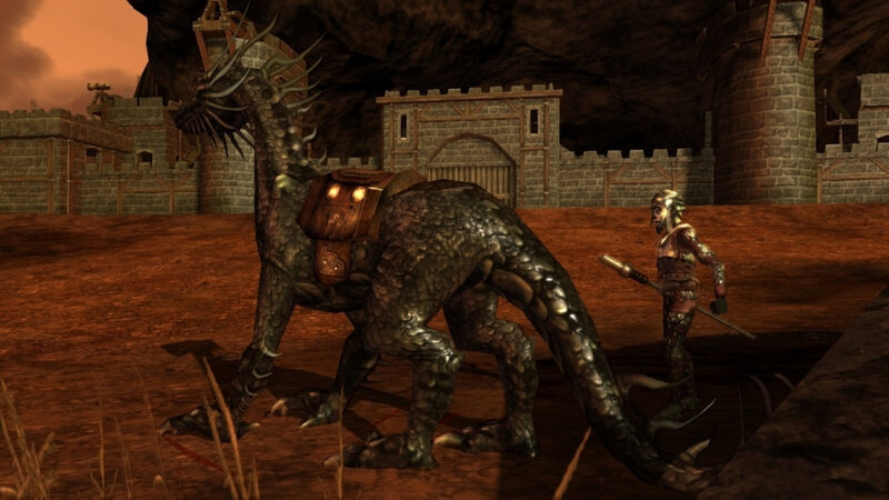 Dragon and Warrior — Brown, Dramatic