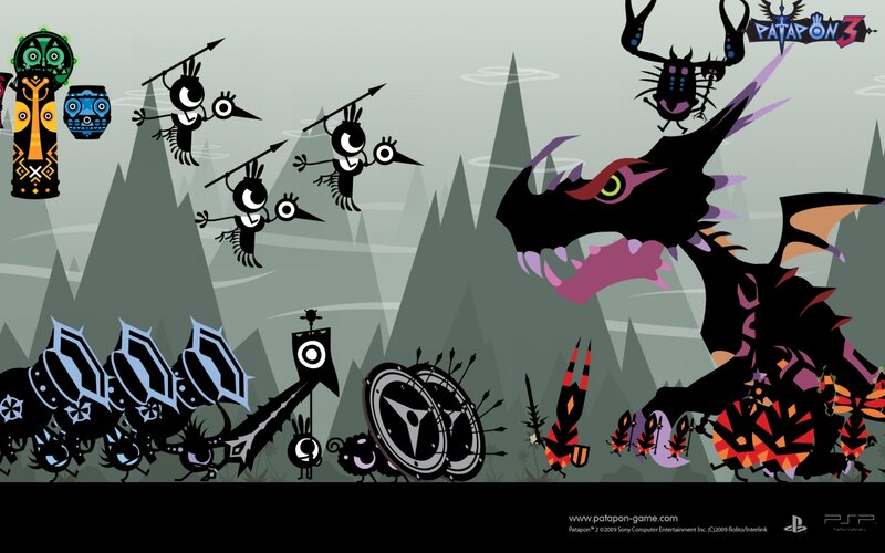 Dragon and Warriors — Black, Dramatic