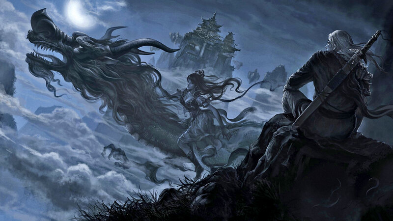 Dragon and Warriors — Blue
