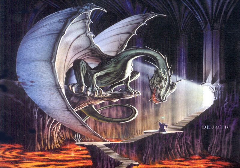 Dragon and Wizard