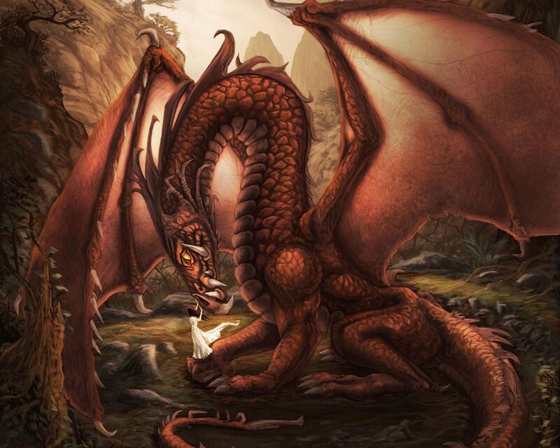 Dragon and Woman