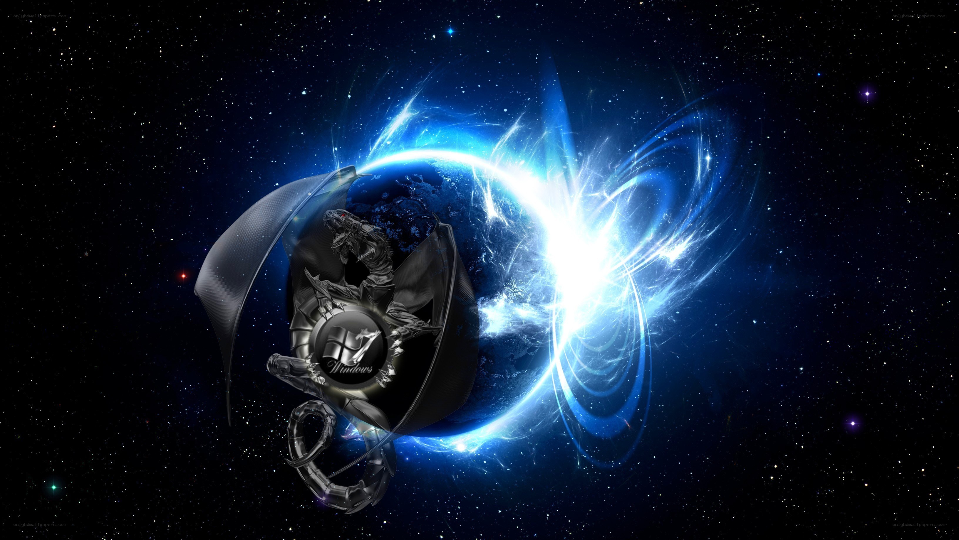 dragon around planet earth