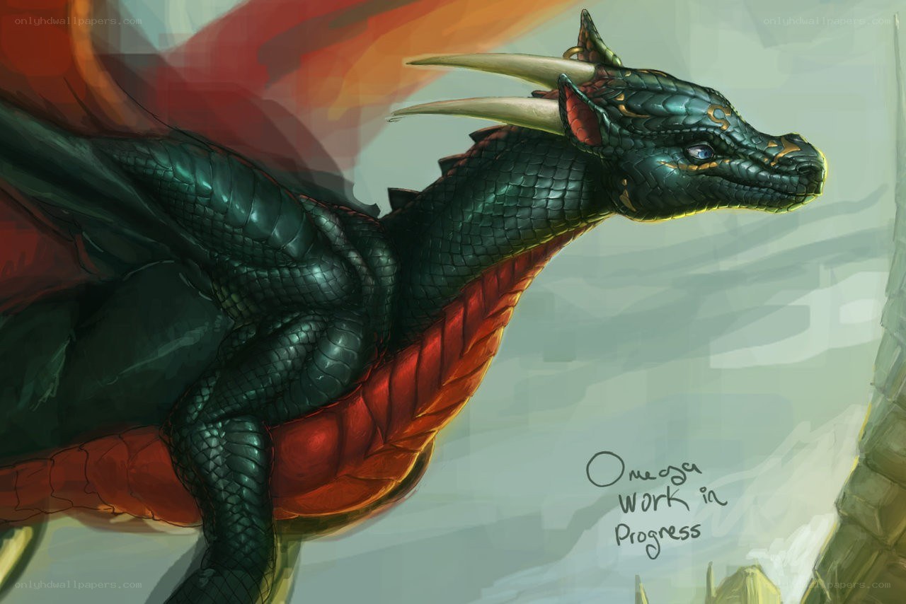 dragon artwork in progress