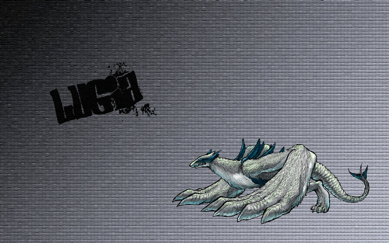 dragon artwork with logo