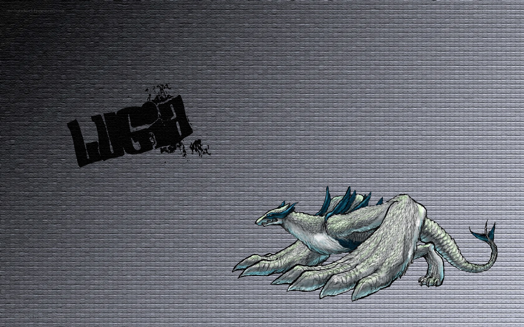 dragon artwork with logo