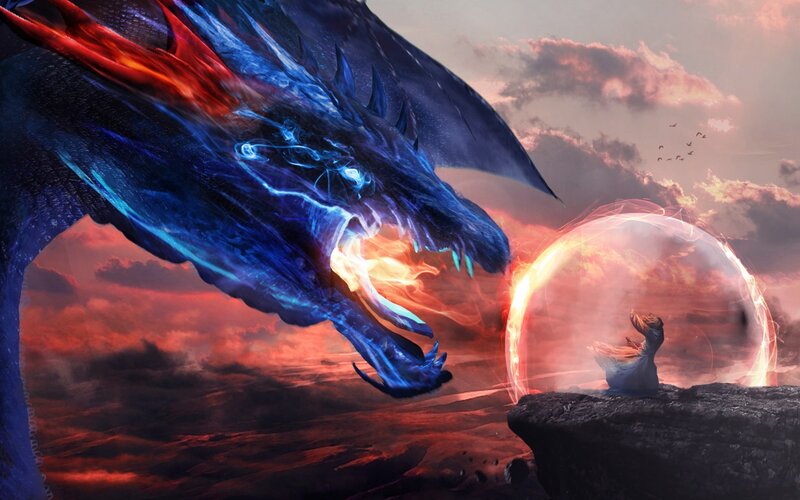Dragon Attacking Person
