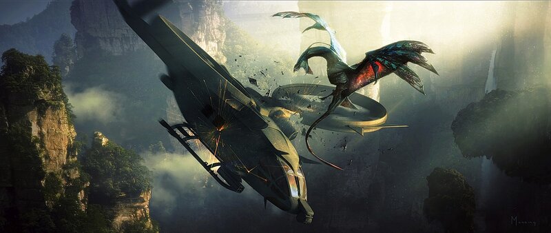 Dragon attacks helicopter