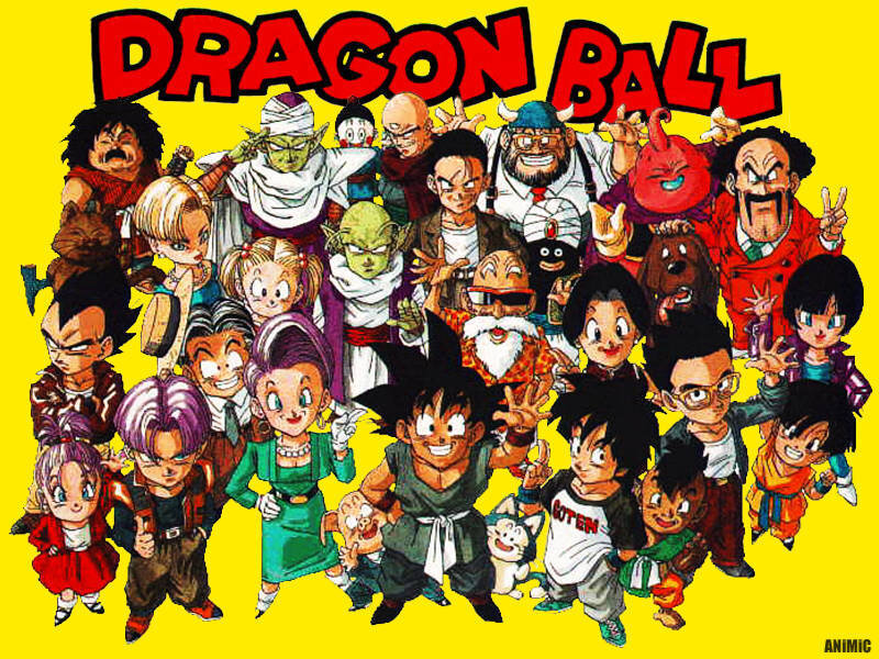 Dragon Ball character collage