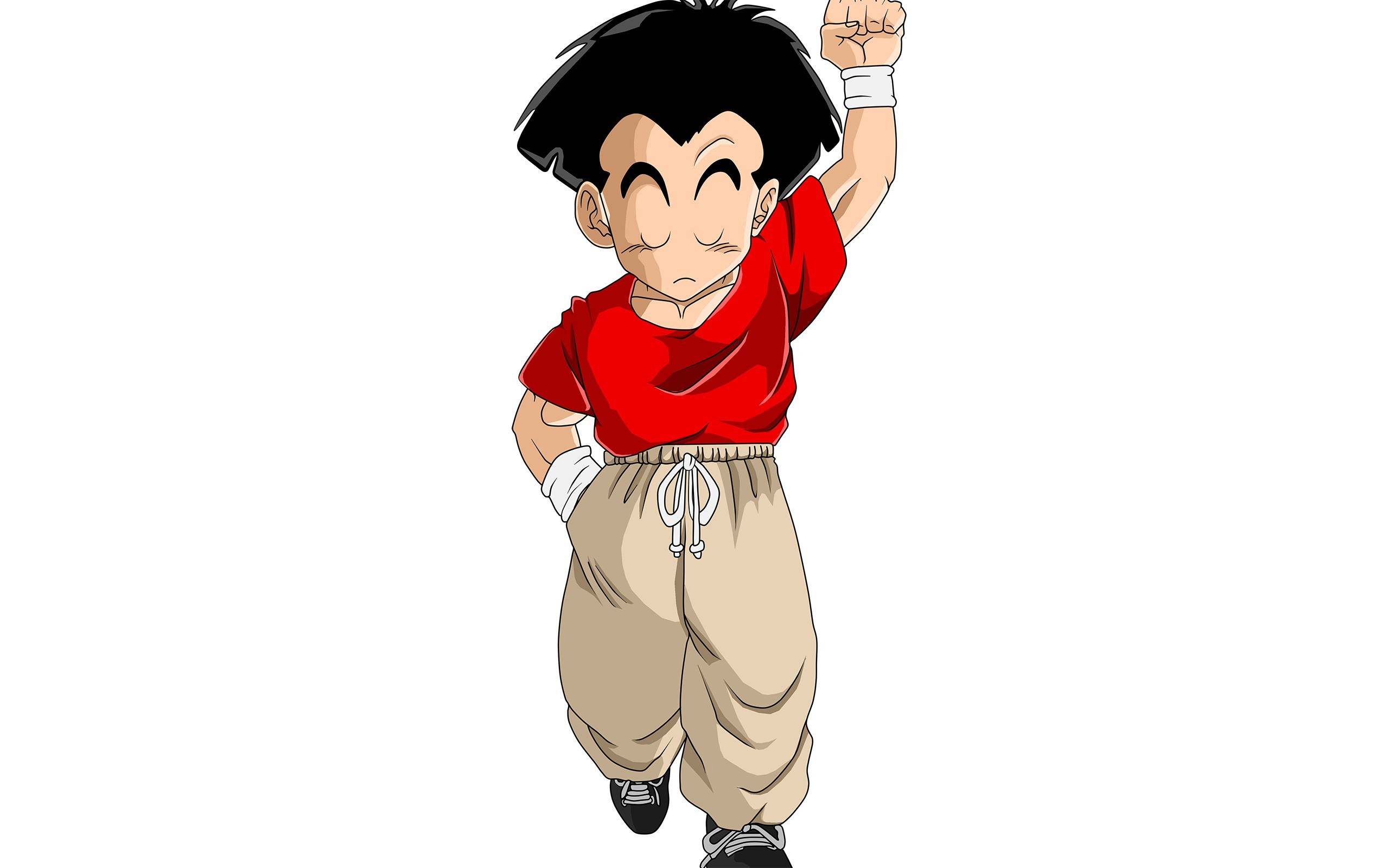Dragon Ball character in red shirt