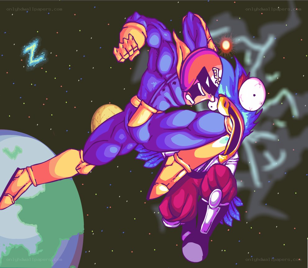 Dragon Ball character in space