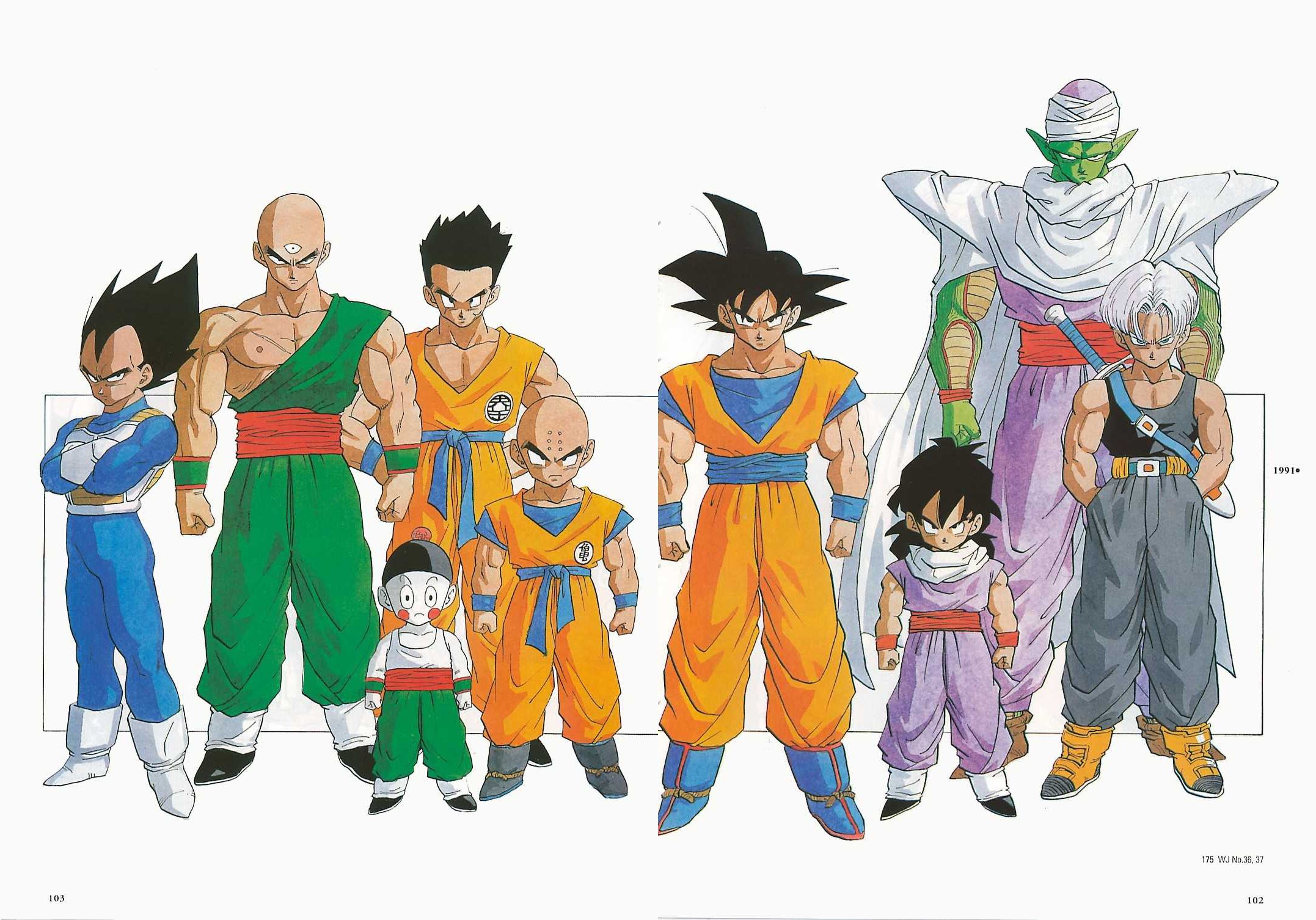 Dragon Ball character lineup