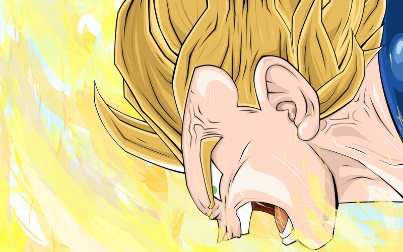 dragon ball character screaming