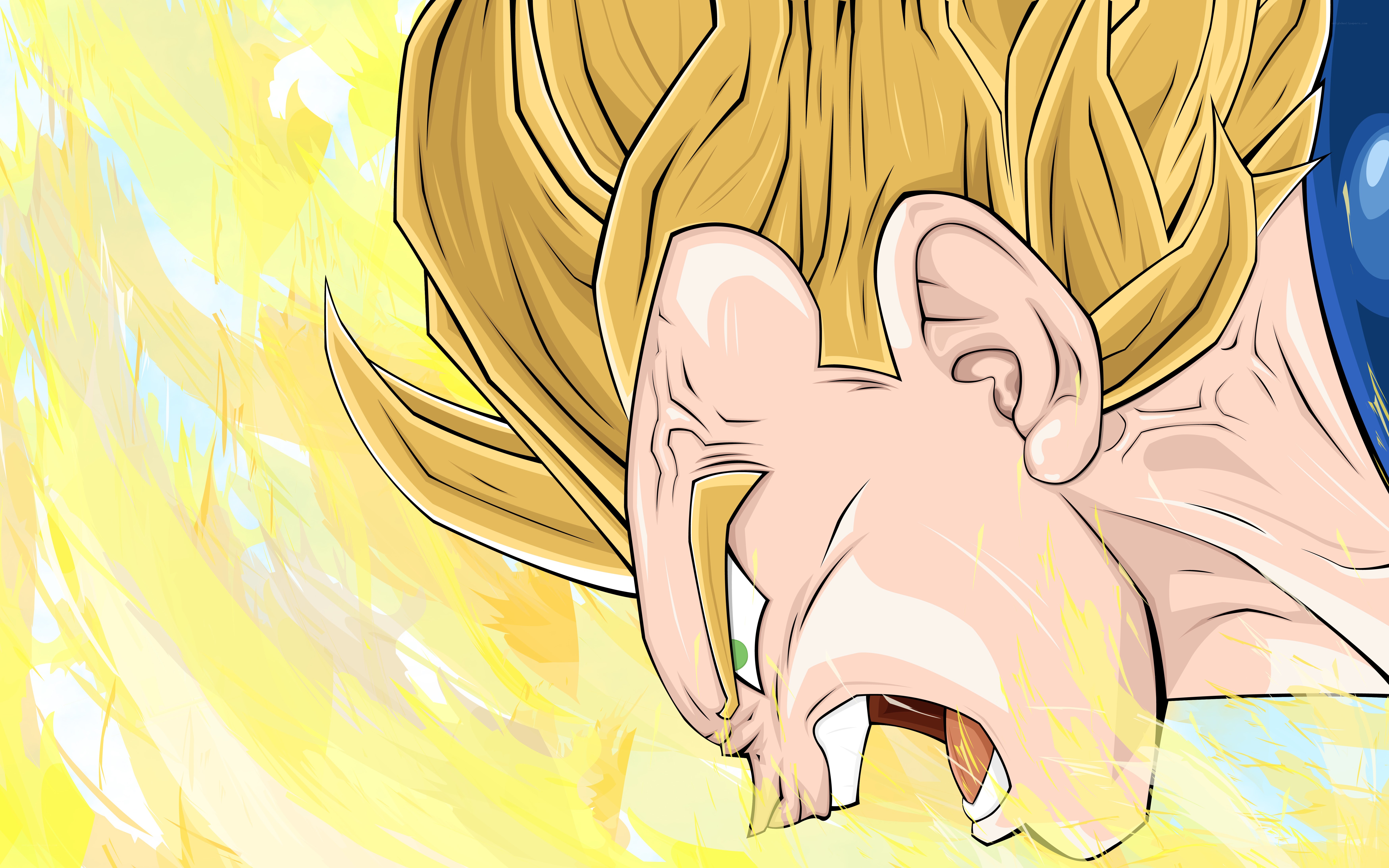 dragon ball character screaming