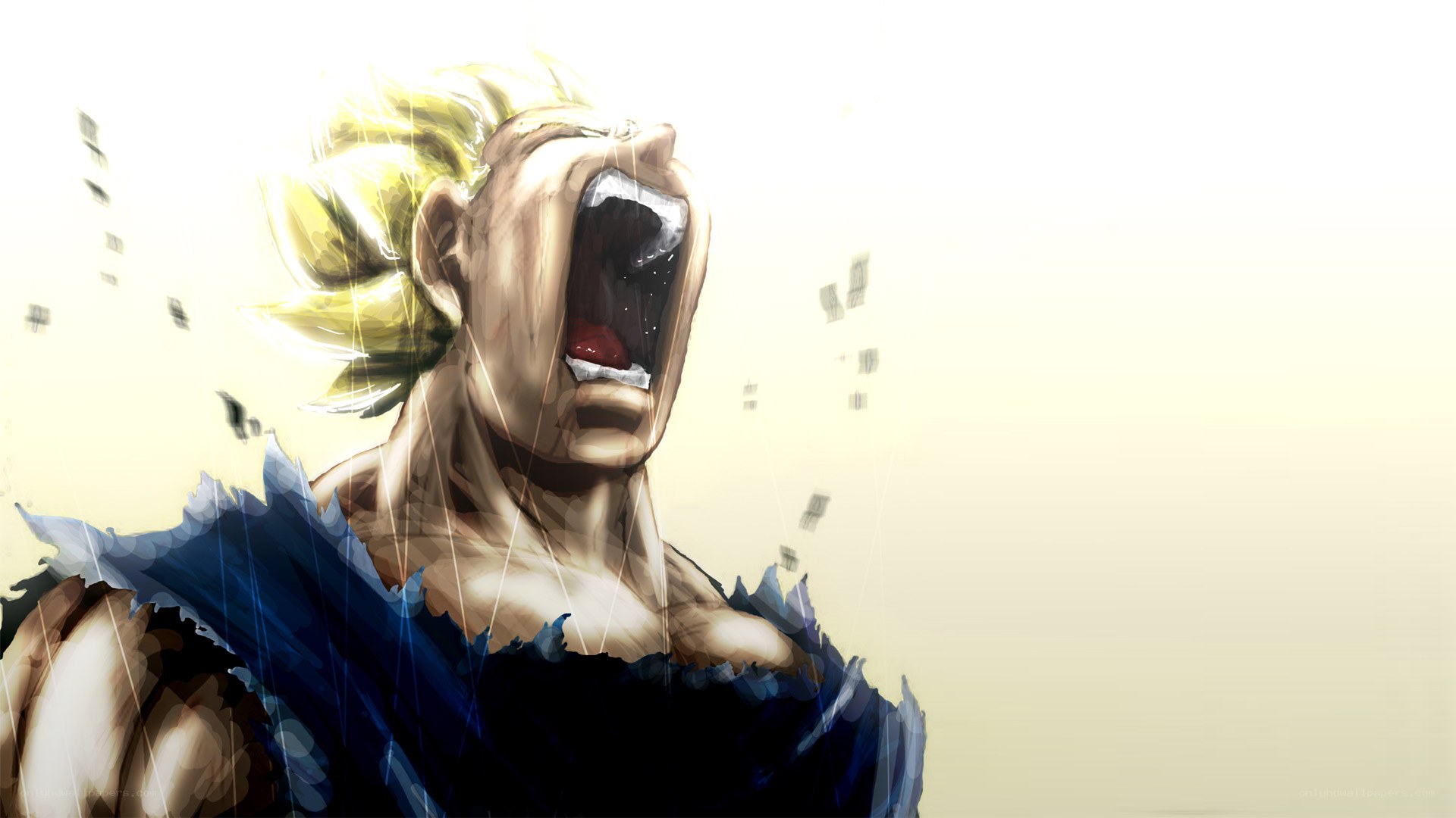 Dragon Ball character screaming
