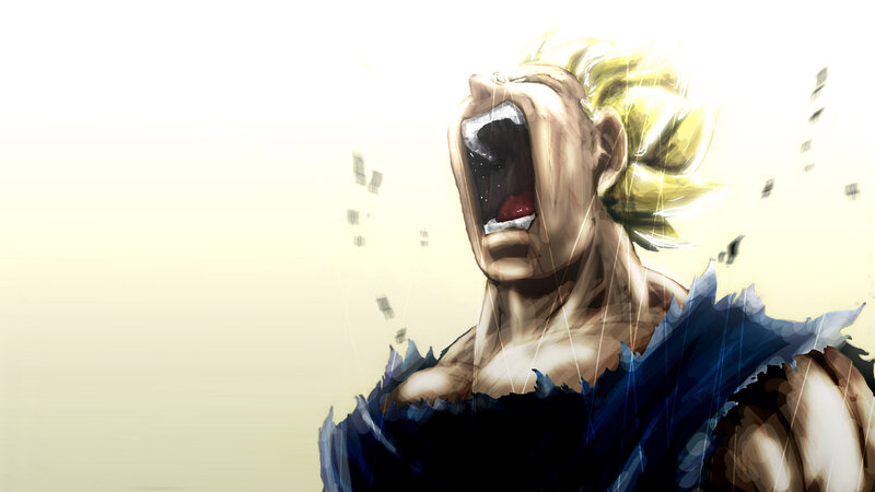 dragon ball character screaming