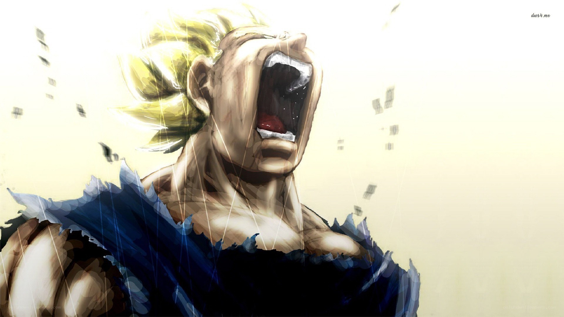 Dragon Ball character screaming