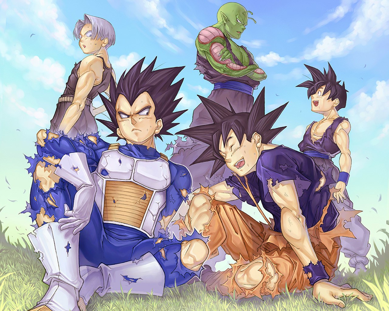 Dragon Ball characters after battle