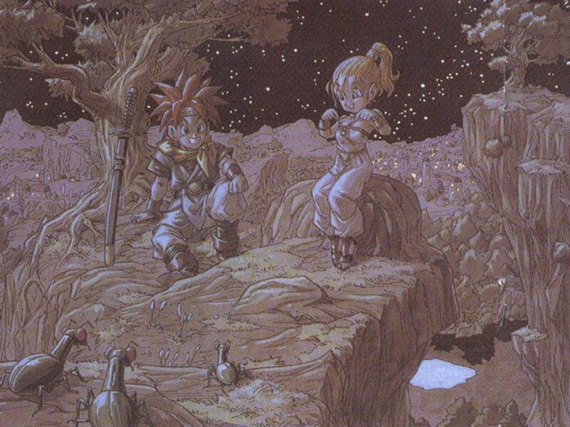 Dragon Ball characters at night