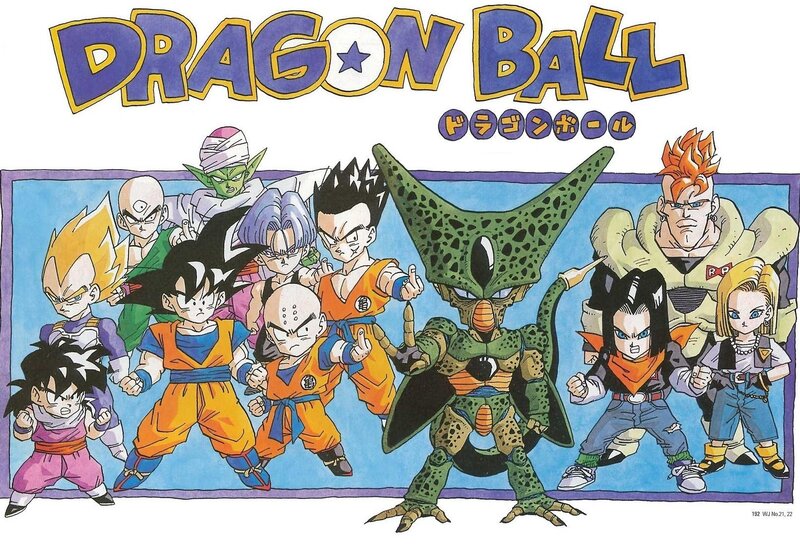 Dragon Ball Characters — Blue, Action-packed
