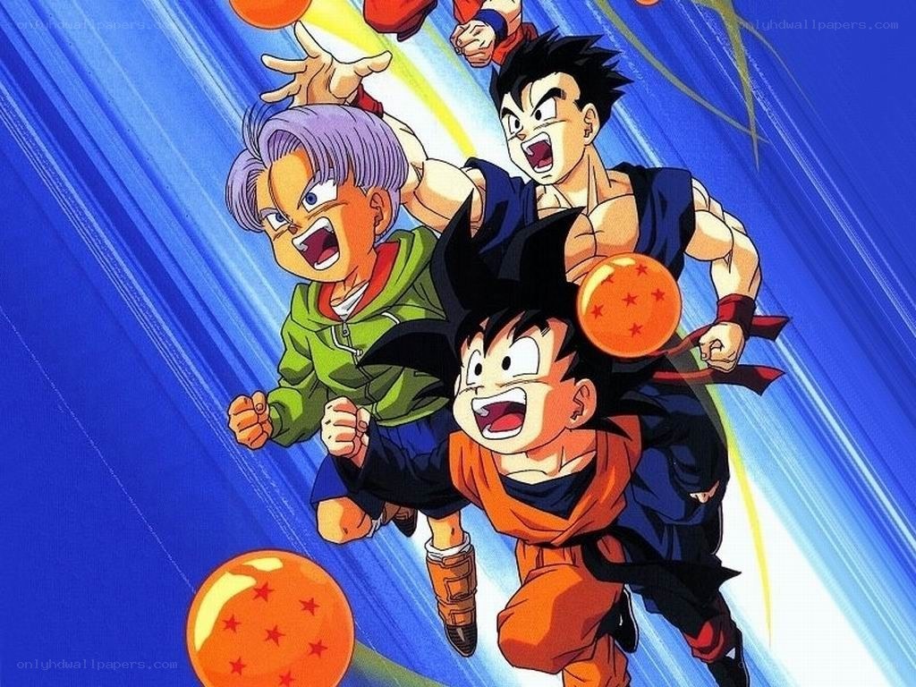 Dragon Ball characters in action