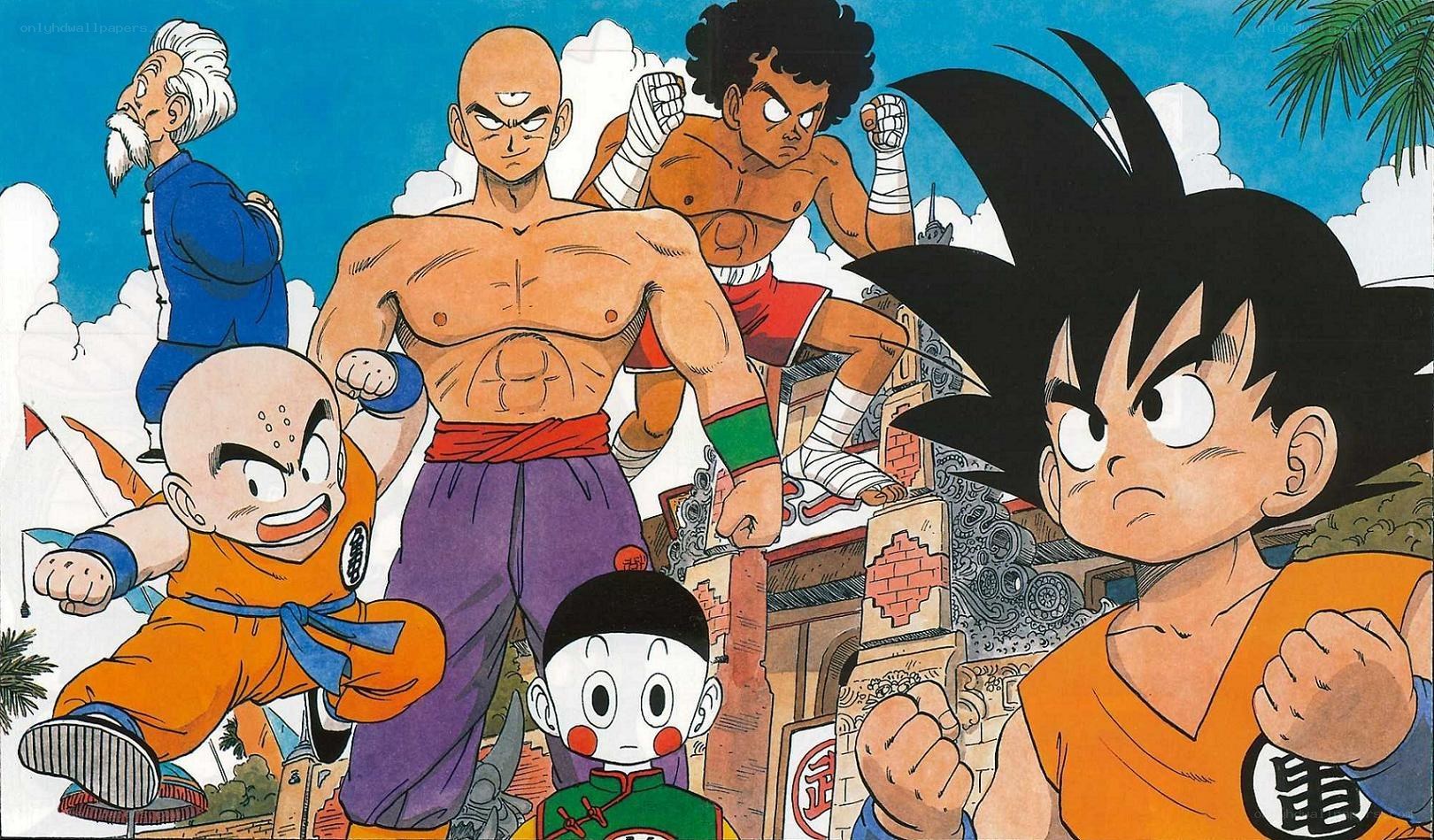 Dragon Ball characters in action