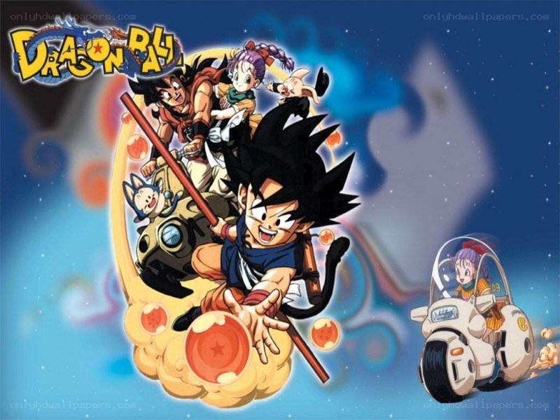 Dragon Ball characters in action