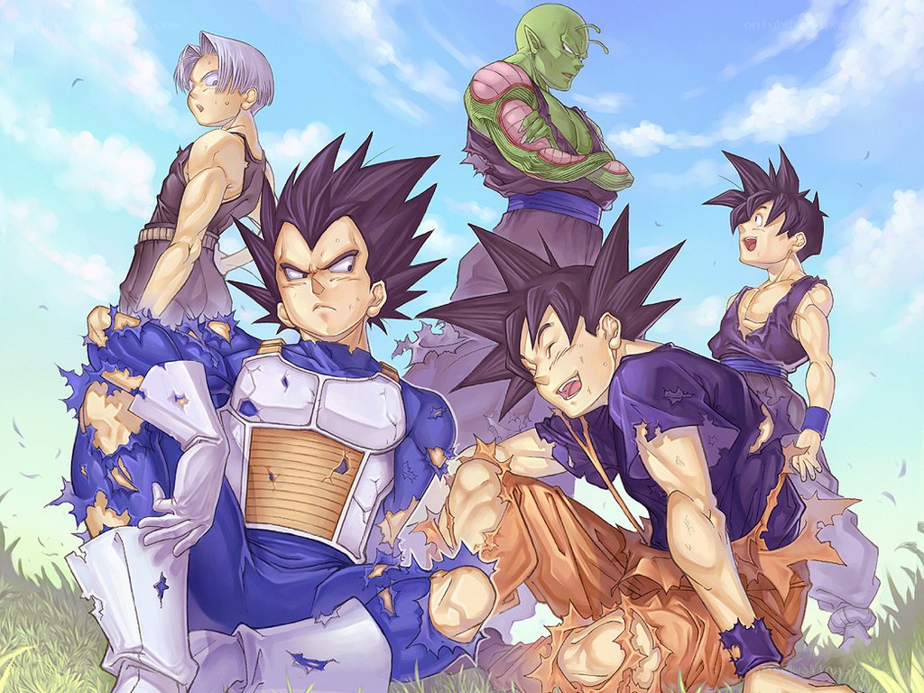 Dragon Ball characters in battle