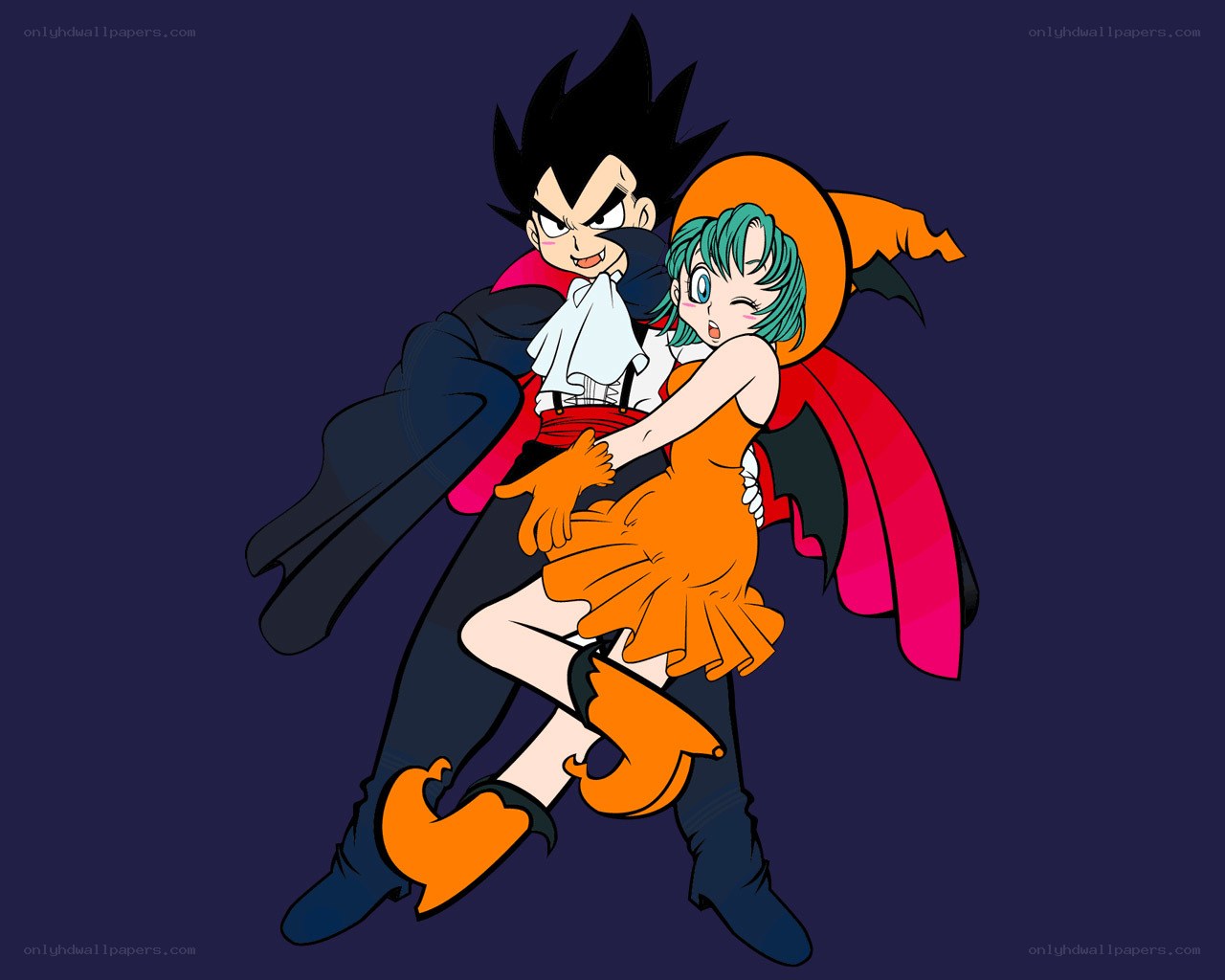 Dragon Ball characters in costumes