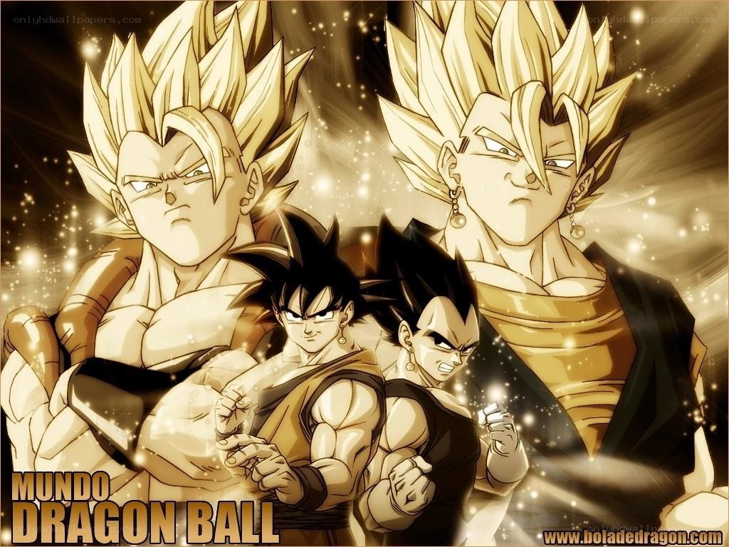 Dragon Ball characters in golden forms
