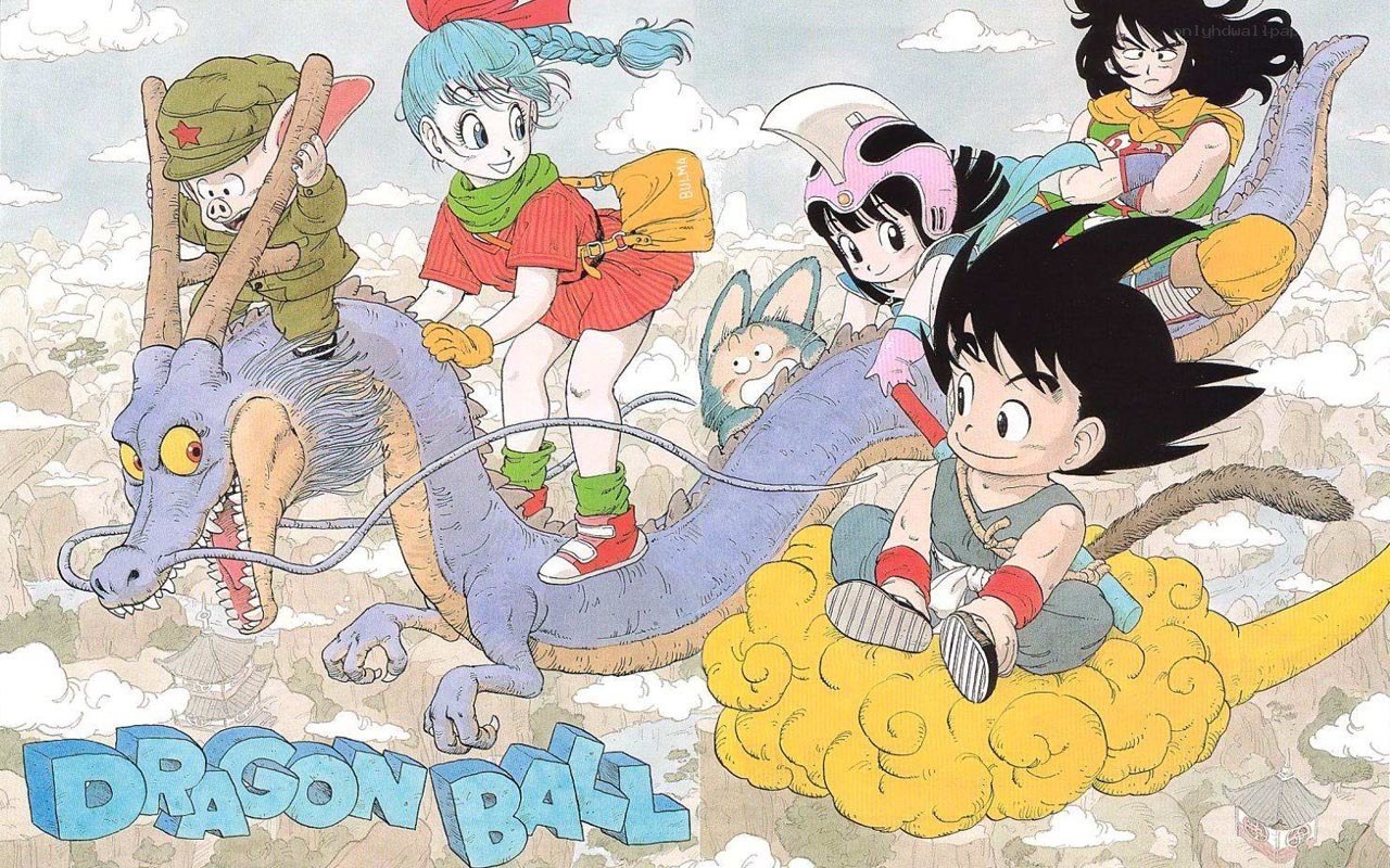 Dragon Ball characters on a journey