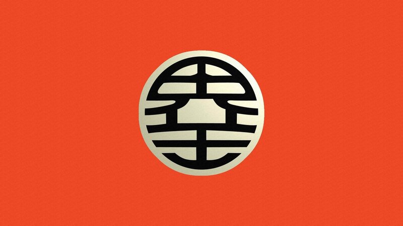 Dragon Ball symbol on red