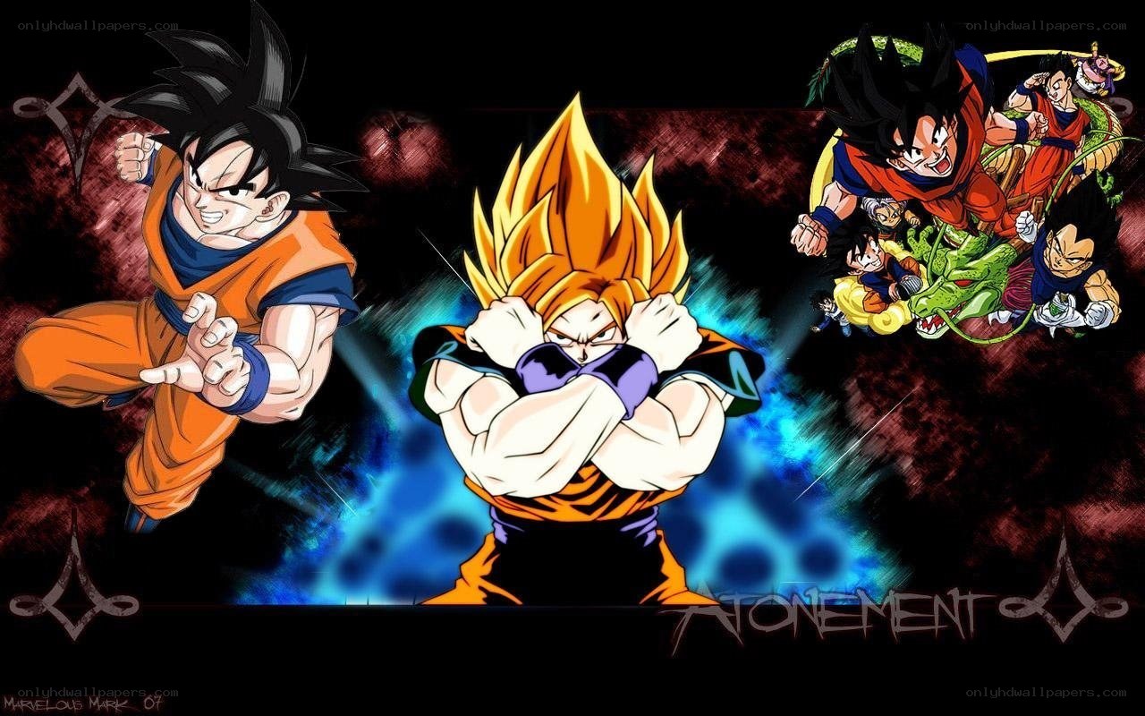Dragon Ball Z character collage