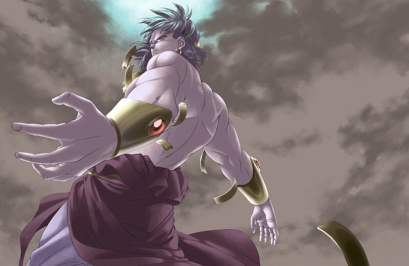 dragon ball z character in action