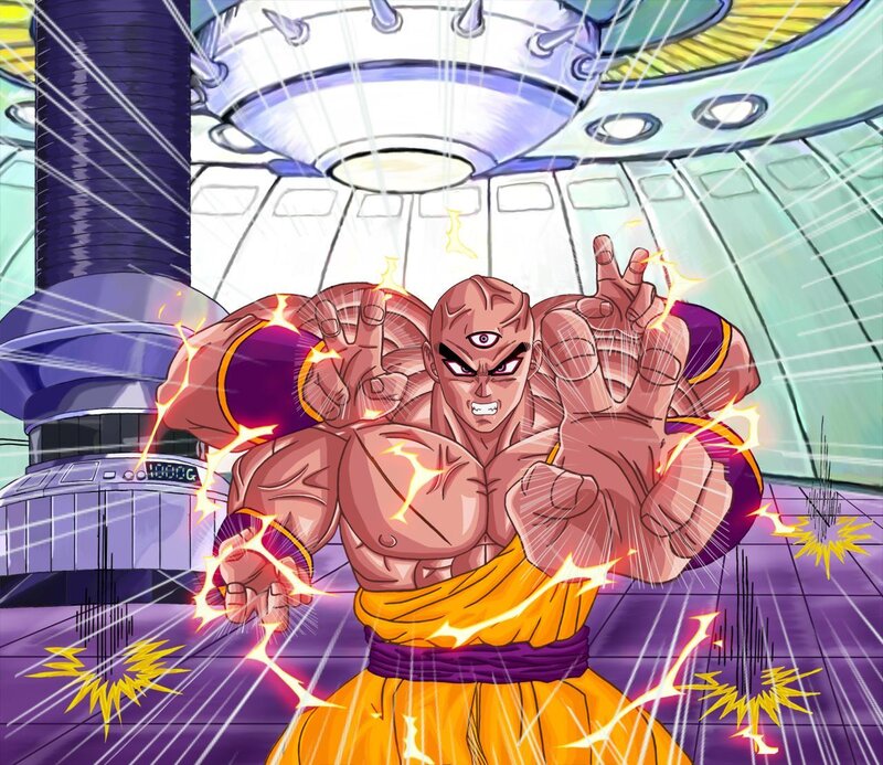 Dragon Ball Z character in action