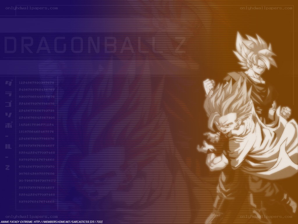 Dragon Ball Z characters artwork