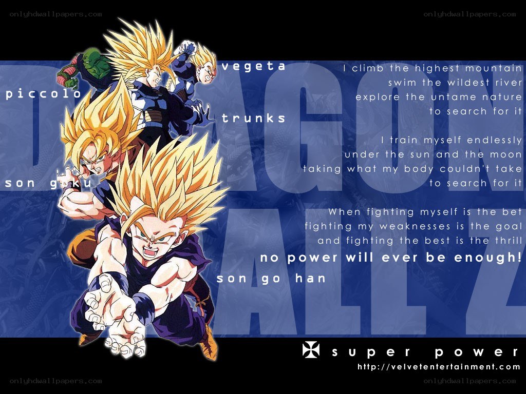 Dragon Ball Z characters artwork