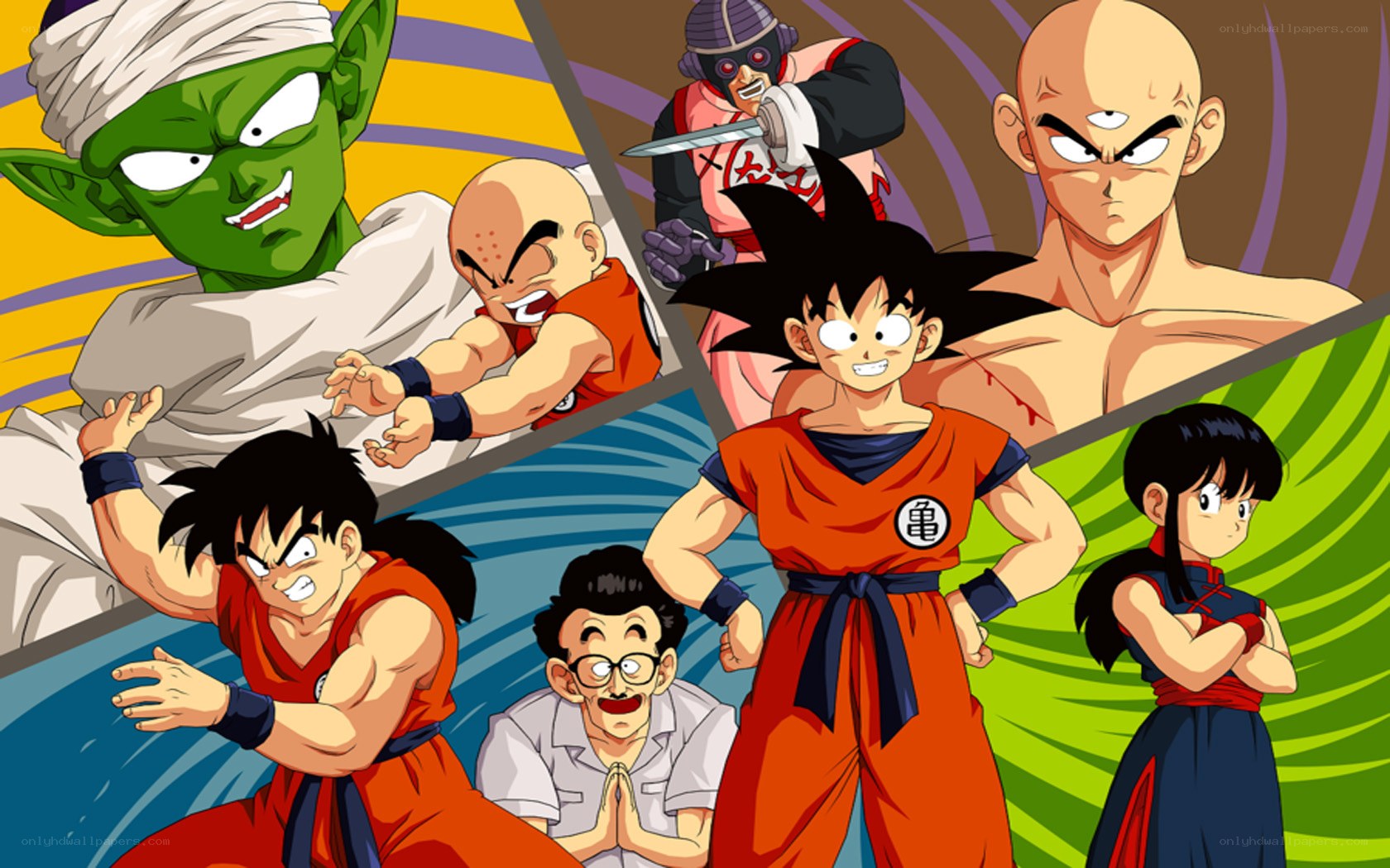 Dragon Ball Z characters collage