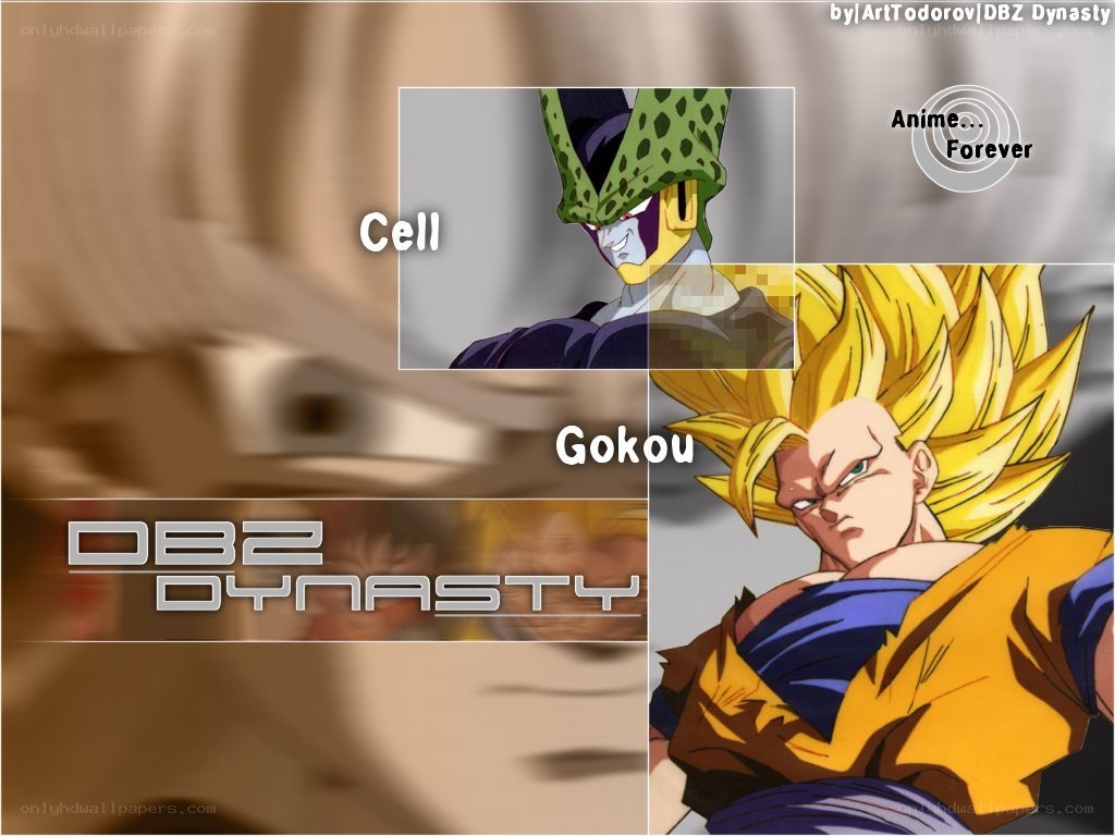 Dragon Ball Z characters collage