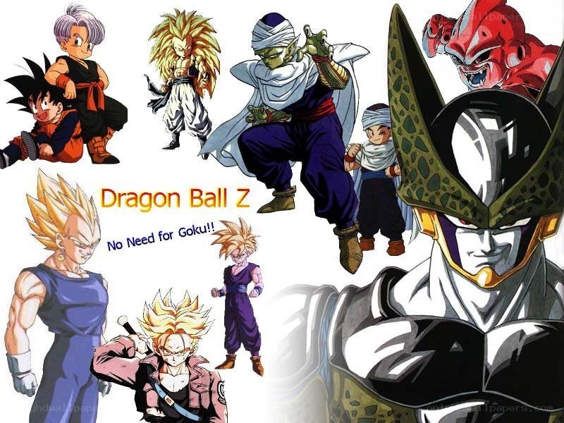 Dragon Ball Z characters collage