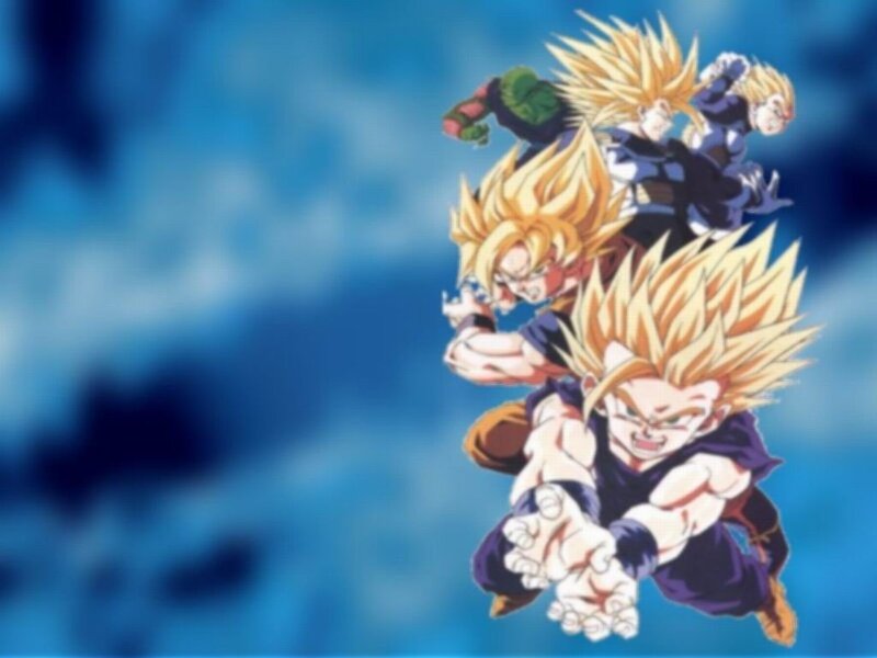 Dragon Ball Z characters in action