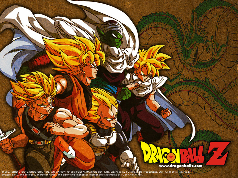 Dragon Ball Z characters in action