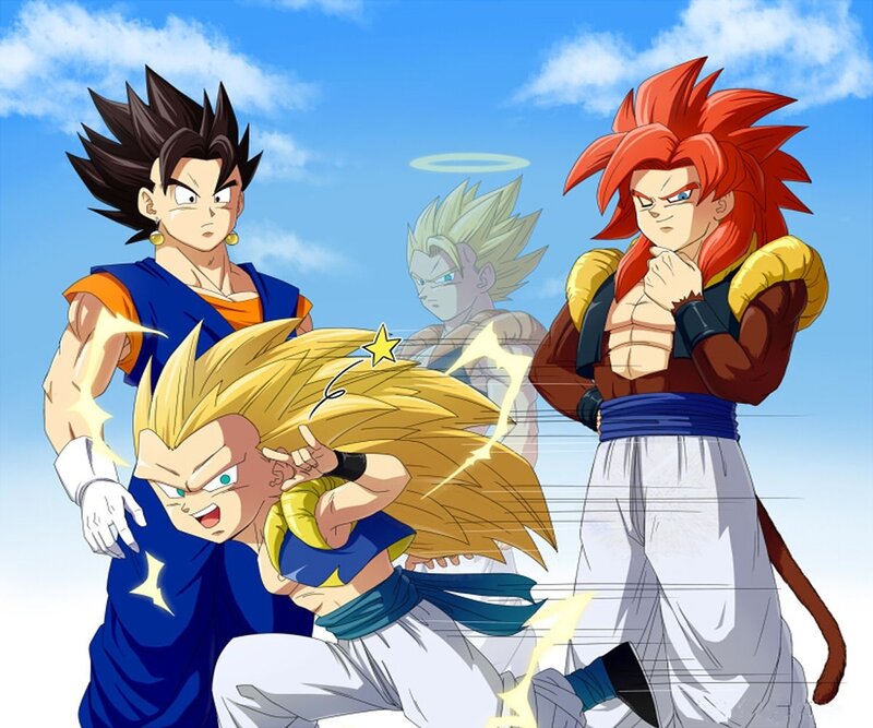 Dragon Ball Z characters in action