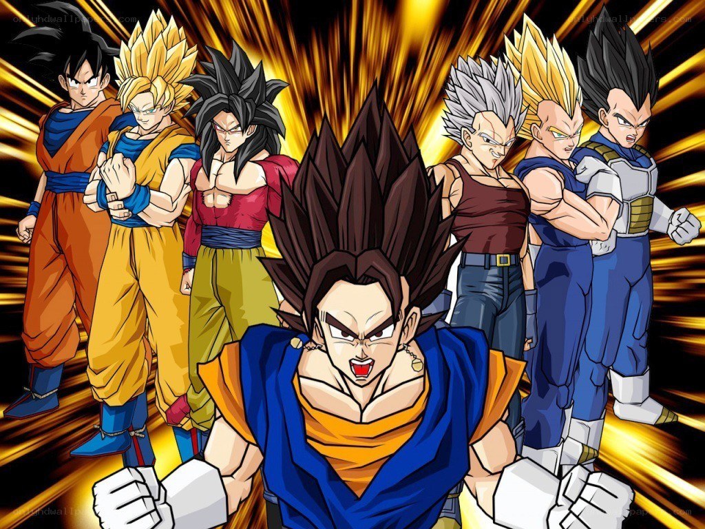 Dragon Ball Z characters in battle