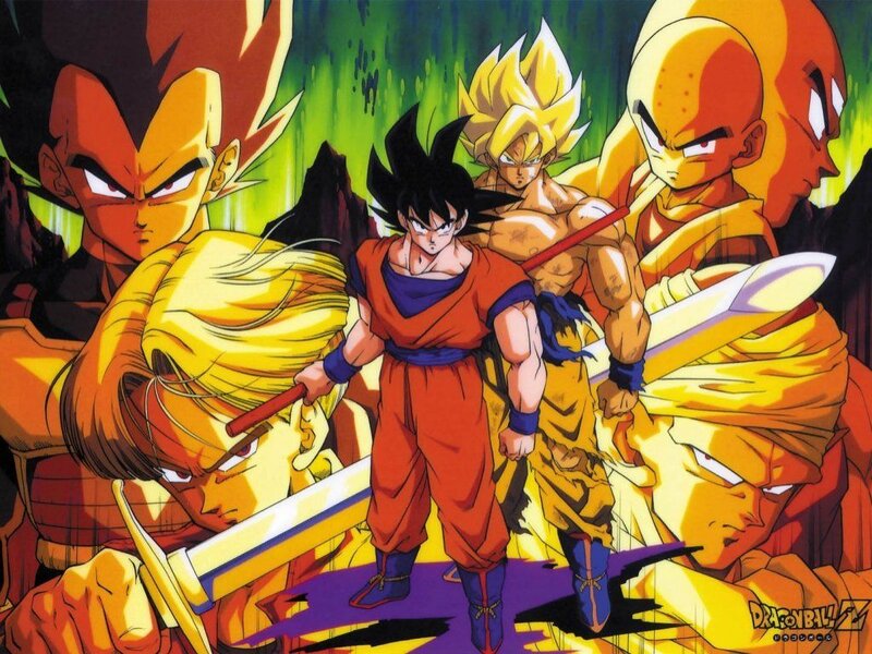 Dragon Ball Z characters in battle