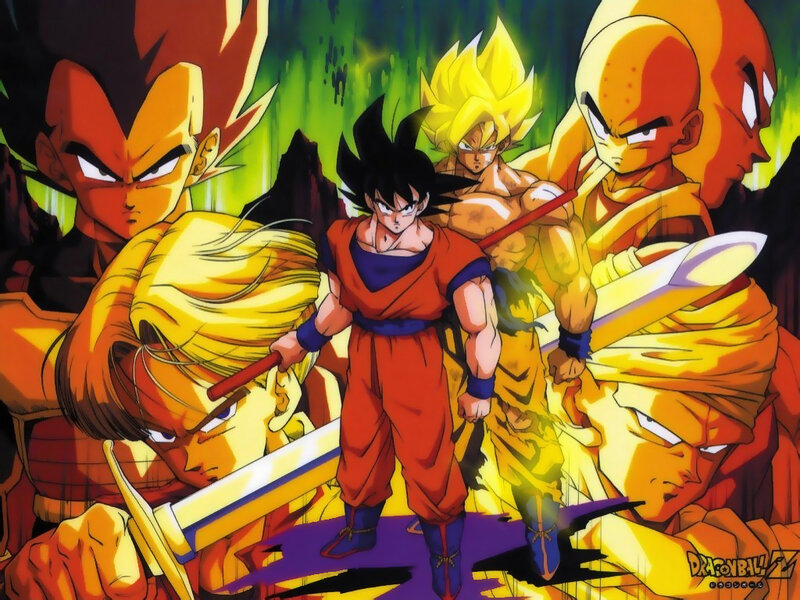 Dragon Ball Z characters in battle