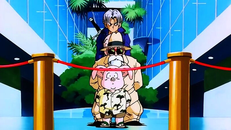 Dragon Ball Z characters in line