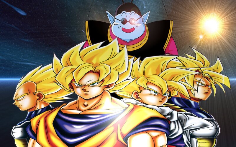 Dragon Ball Z characters in space