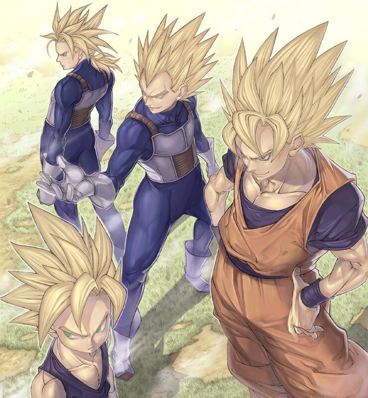 Dragon Ball Z characters in Super Saiyan form