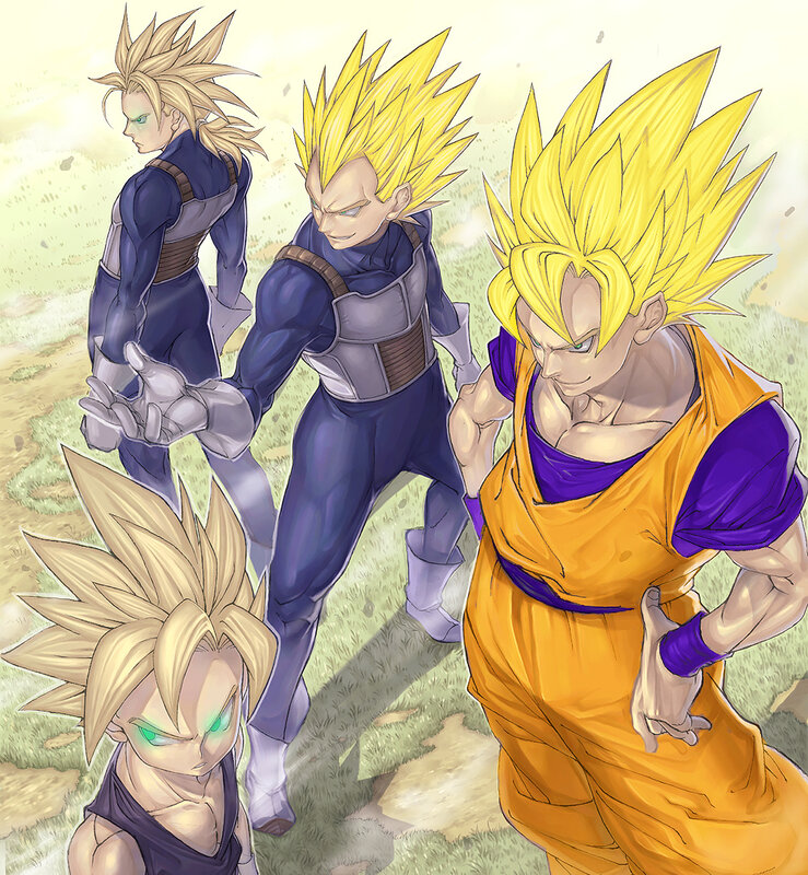 Dragon Ball Z characters in Super Saiyan form