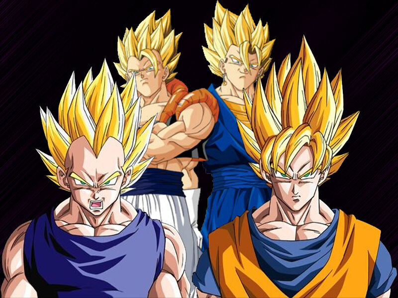 Dragon Ball Z characters in Super Saiyan form